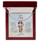 To My Son | I Will Always Have Your Back | Cross Necklace - ALL4THEGIFTOFIT