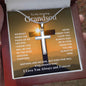 To My Amazing Grandson | Forever in My Heart | Cross Necklace - Gift for Birthday, Confirmation, Holidays - ALL4THEGIFTOFIT